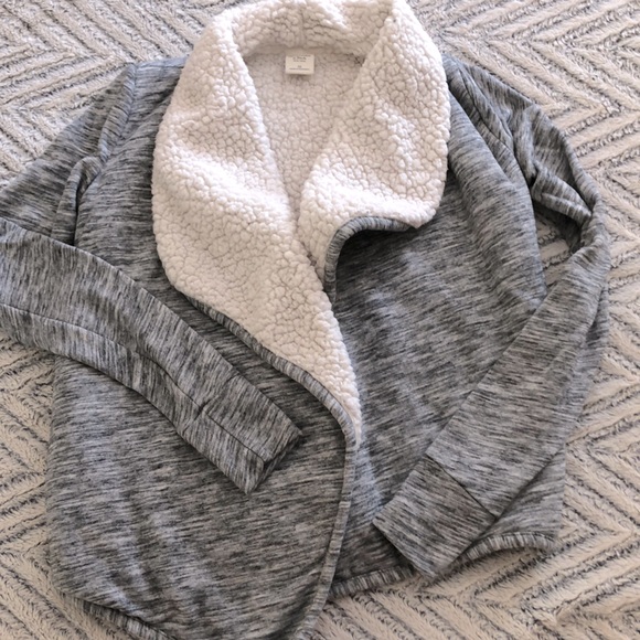 sherpa cardigan abercrombie